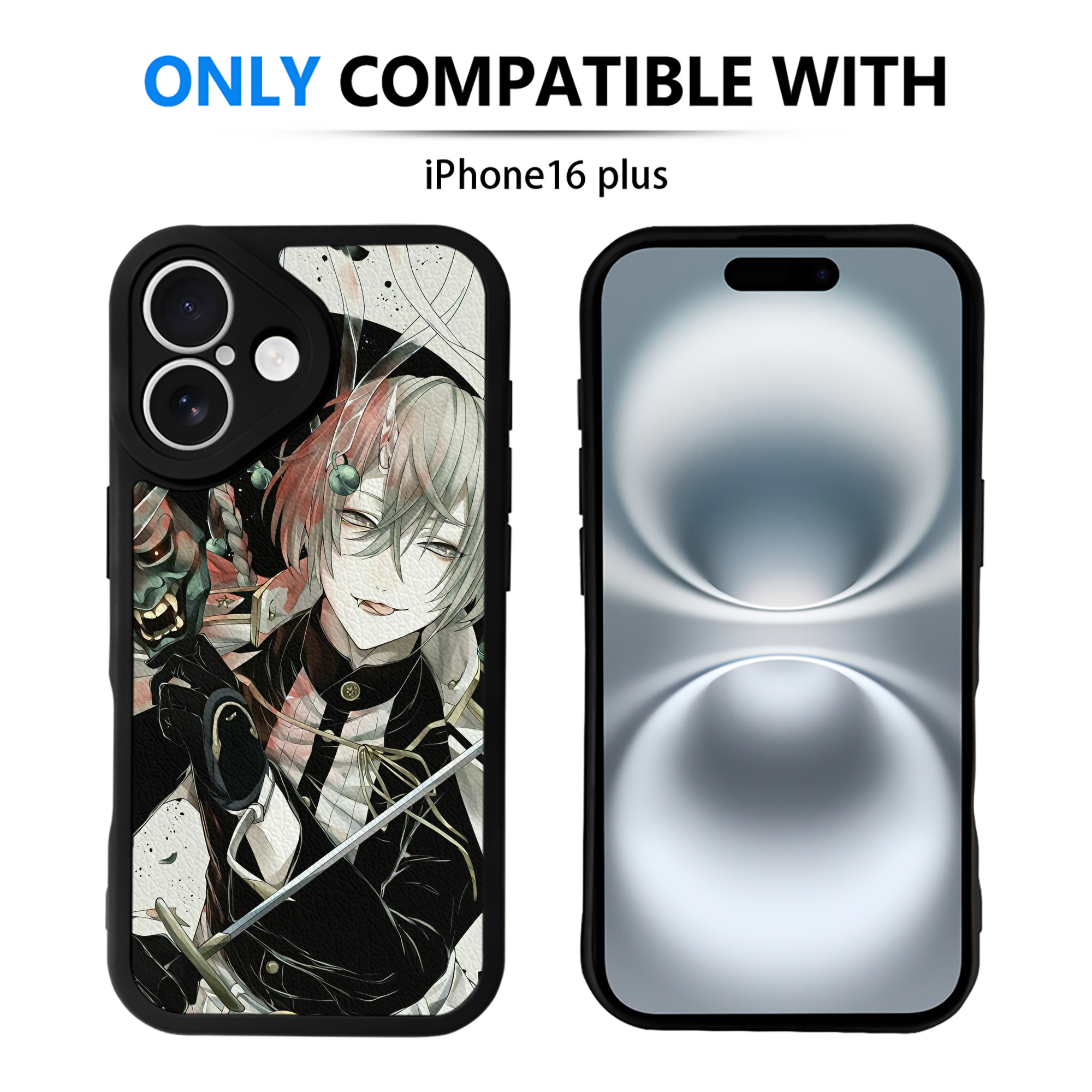 （画像用） 刀剣乱舞 Touken Ranbu 【iPhone 16シリーズ対応】シリコンスマホケース（レザー調） 材質：シリコン